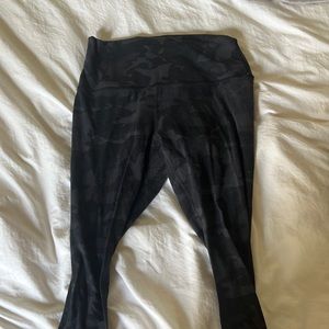 lululemon align black camo cropped leggings